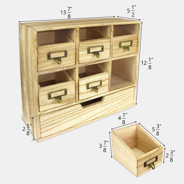 Ebern Designs Wooden Desktop Drawers & Reviews Wayfair.ca
